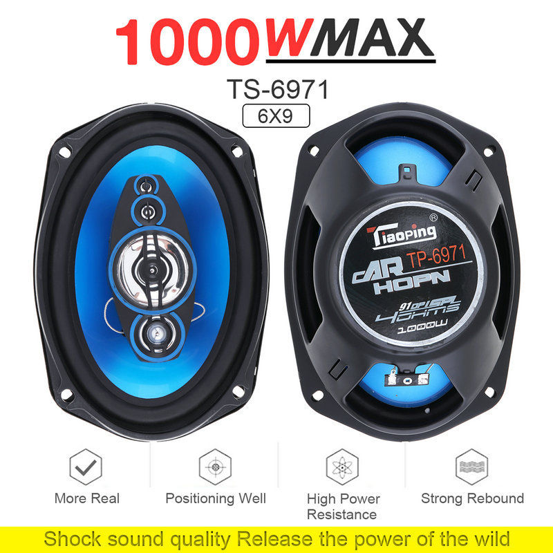 Thumbnail: 4/5/6/6*9Inch Car Speakers HiFi Coaxial Subwoofer Universal Automotive Audio Mus