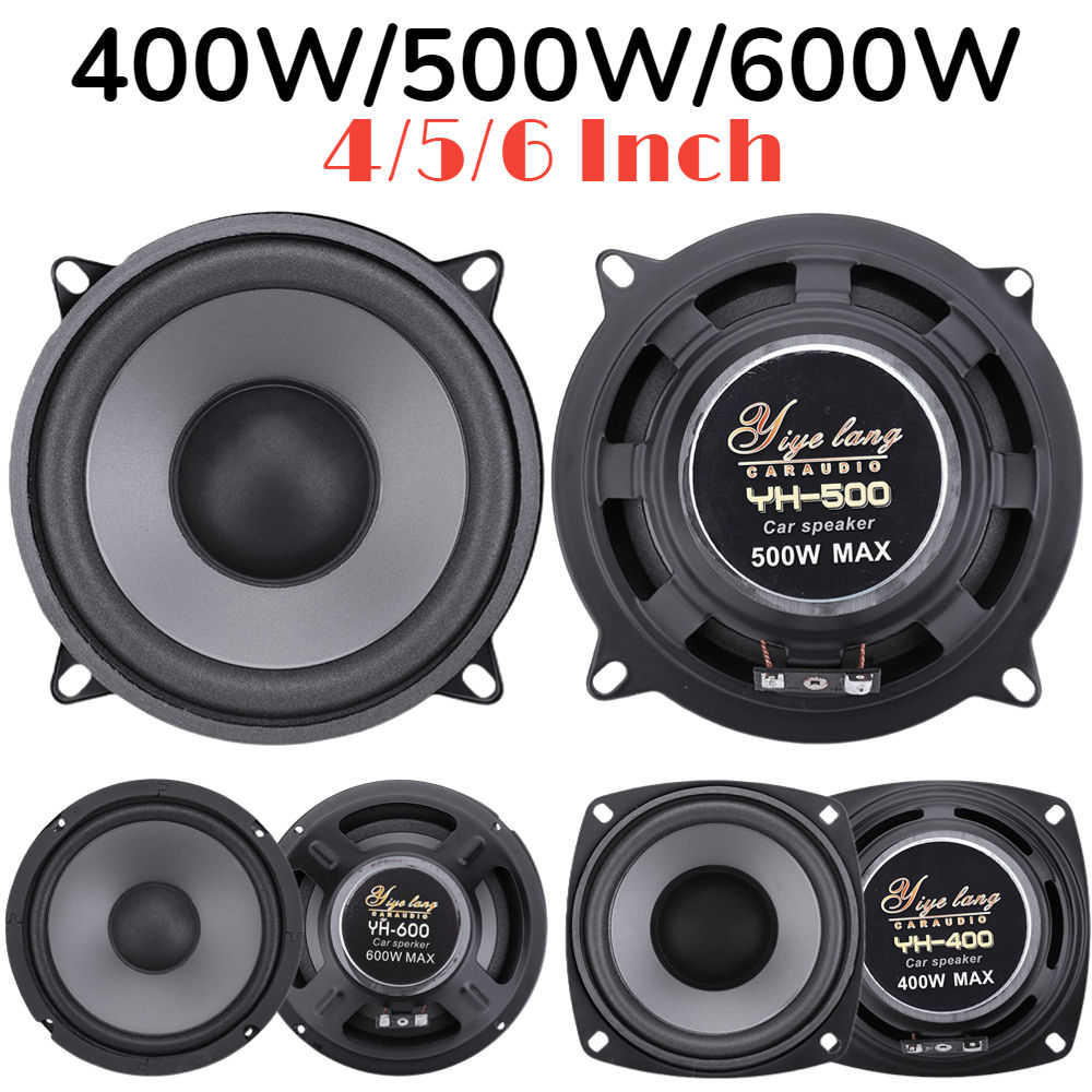 4/5/6 Inch Car Speaker Universal HiFi Coaxial Car Stereo Speaker Full Range Freq