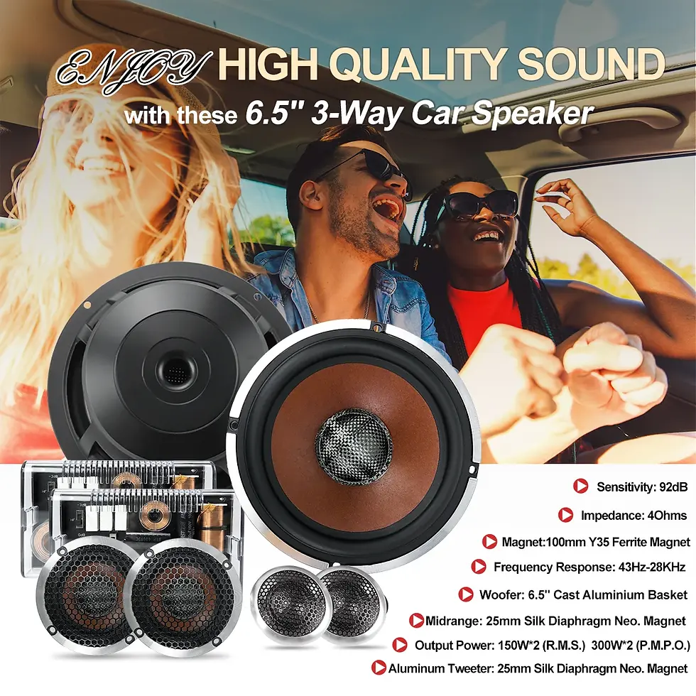 Thumbnail: 2025 Zeming 6.5 Inch Car Component Spekers Set 3-way Car Audio Systeme Speaker 3