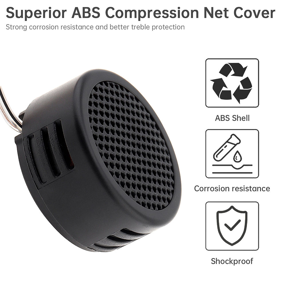 Thumbnail: 8pcs 12V 500W Universal Dome Tweeter Speakers High Frequency Mini Tweeters for C