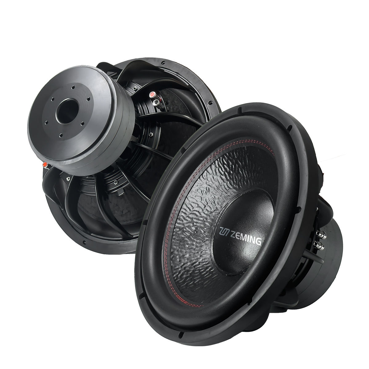 Zeming 15 Inch Paper Cone Subwoofer Dual Voice Coil 4 Ohm Impedance Triple Magne
