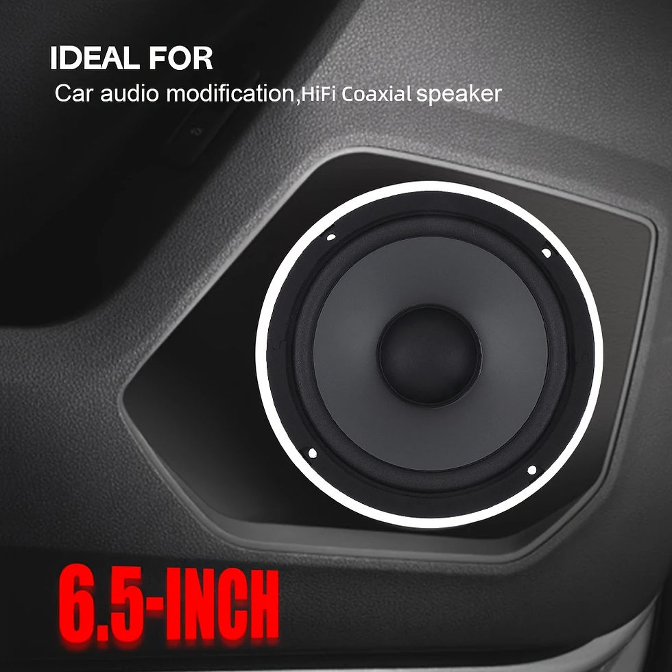 Thumbnail: 1PC 6.5 inch 600W Car Audio Accessory Coaxial Speaker Audio Tiltable Speaker Ful