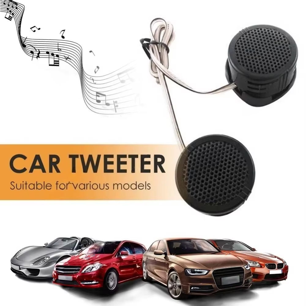 1pair Universal High Efficiency Mini Dome Tweeter Coil Loudspeaker 2 x 500W Loud
