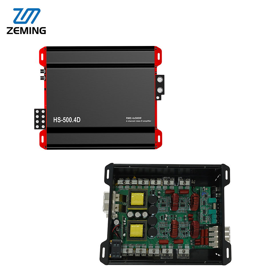 Thumbnail: Zeming Car Audio Amplifier 500W Car Amplifiers Class D 4 Channels Car Sound Ampl