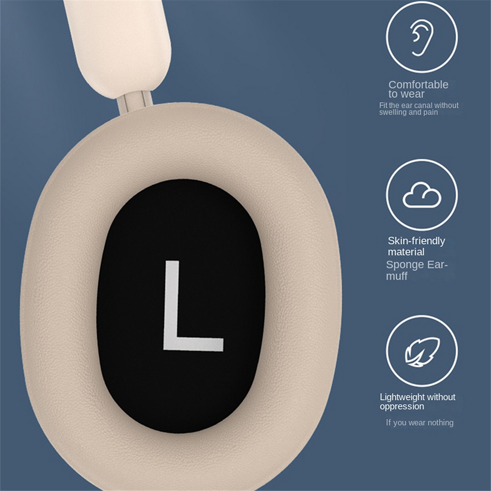 Thumbnail: Wireless Headset Headphone with Mic Foldable over Ear Bluetooth 5.3 Earphone Sup