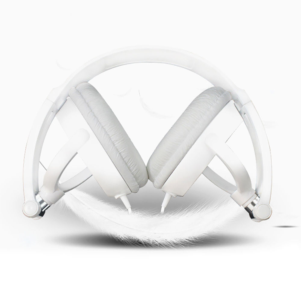 Wired Headphones 3 5mm Bass Stereo Foldable With Microphone Adjustable Headphone