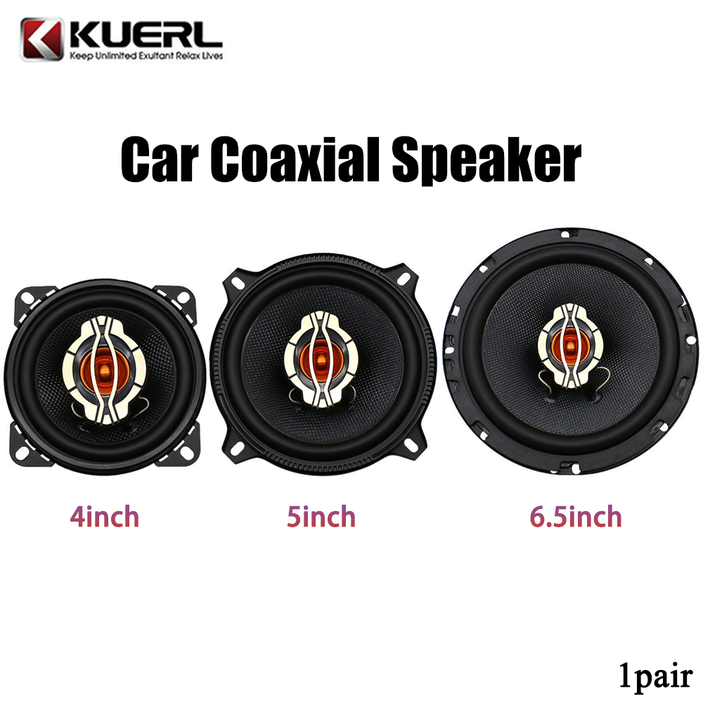1 Pair 4/5/6.5 Inch Car Coaxial Speakers Vehicle Door Auto Music Stereo Full Ran