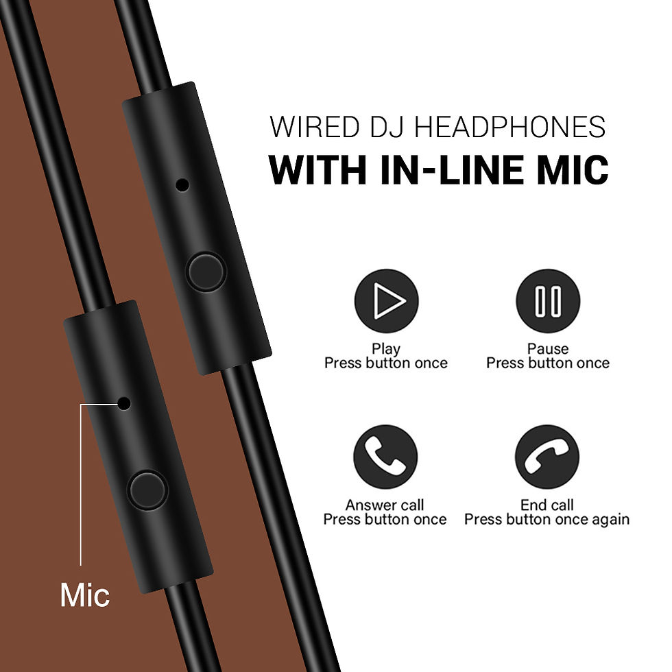 Thumbnail: Oneodio Pro 30 Professional Studio DJ Headphones With Microphone Over Ear Wired 