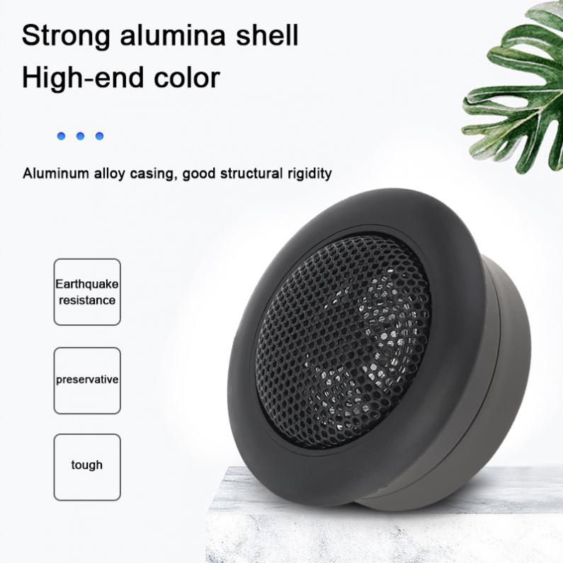 Thumbnail: 2pcs 120W High Efficiency Universal Mini Dome Tweeter Speakers for Car Audio Sys