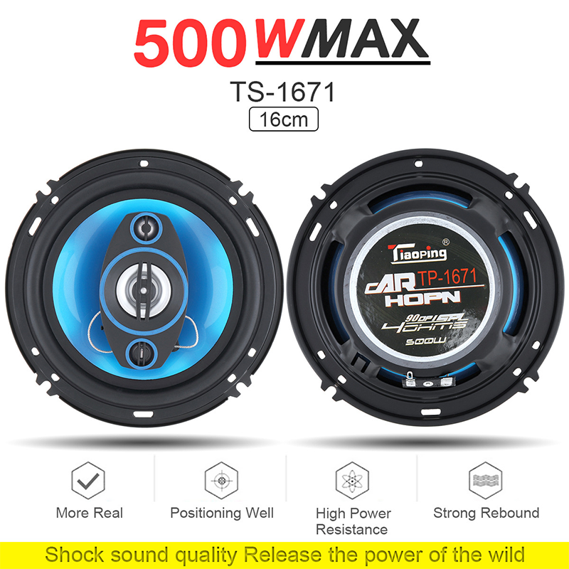 Thumbnail: 4/5/6/6*9Inch Car Speakers HiFi Coaxial Subwoofer Universal Automotive Audio Mus
