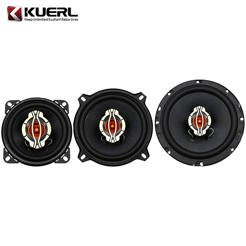 Thumbnail: 1 Pair 4/5/6.5 Inch Car Coaxial Speakers Vehicle Door Auto Music Stereo Full Ran