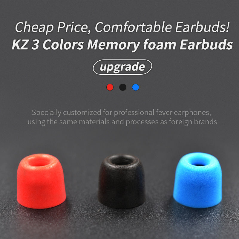 Thumbnail: KZ Headset Ear Cap 1Pair(2PCS) Noise Isolating Comfortble Memory Foam Ear Tips E