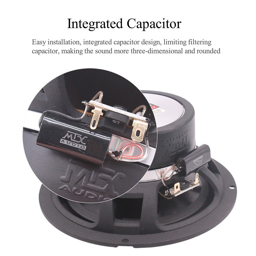 Thumbnail: Car Coaxial Speaker Rear Door Modification 6.5 Inch 12V Universal Car Speaker Fu