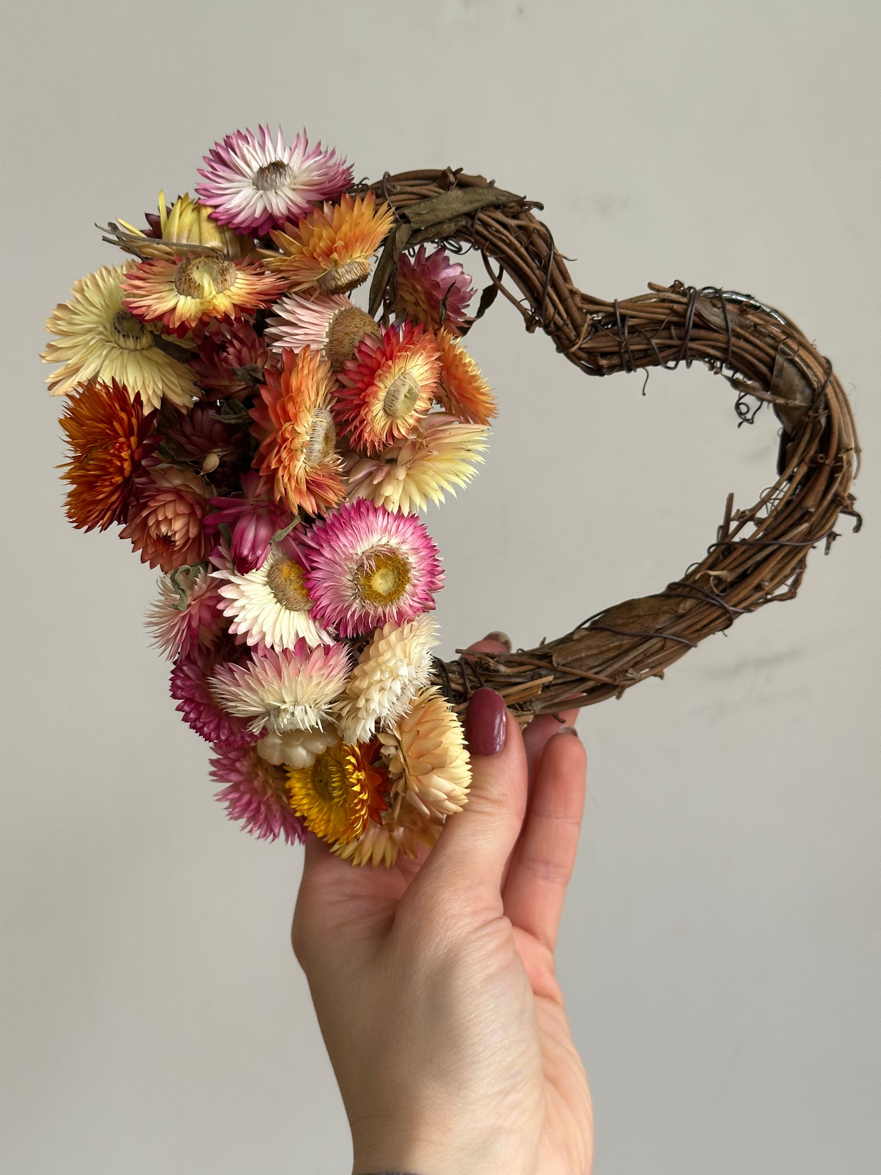 DRIED FLOWER MINI HEART