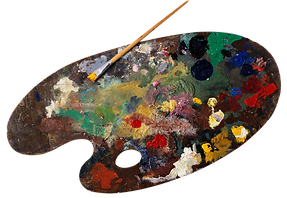 palette de peinture à l'huile