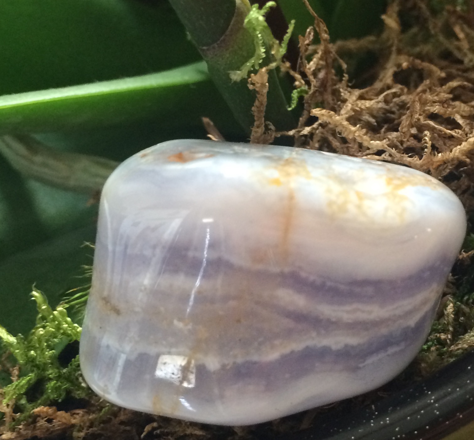 Agate bleu lacé - 3 €