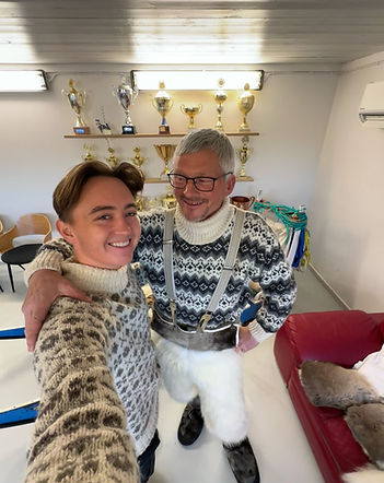 Jørgen Kristensen & Morgan Angaju, owners of Dogsled and Ice Academy ApS