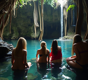 A group of spiritual friends near a cenote.jpg