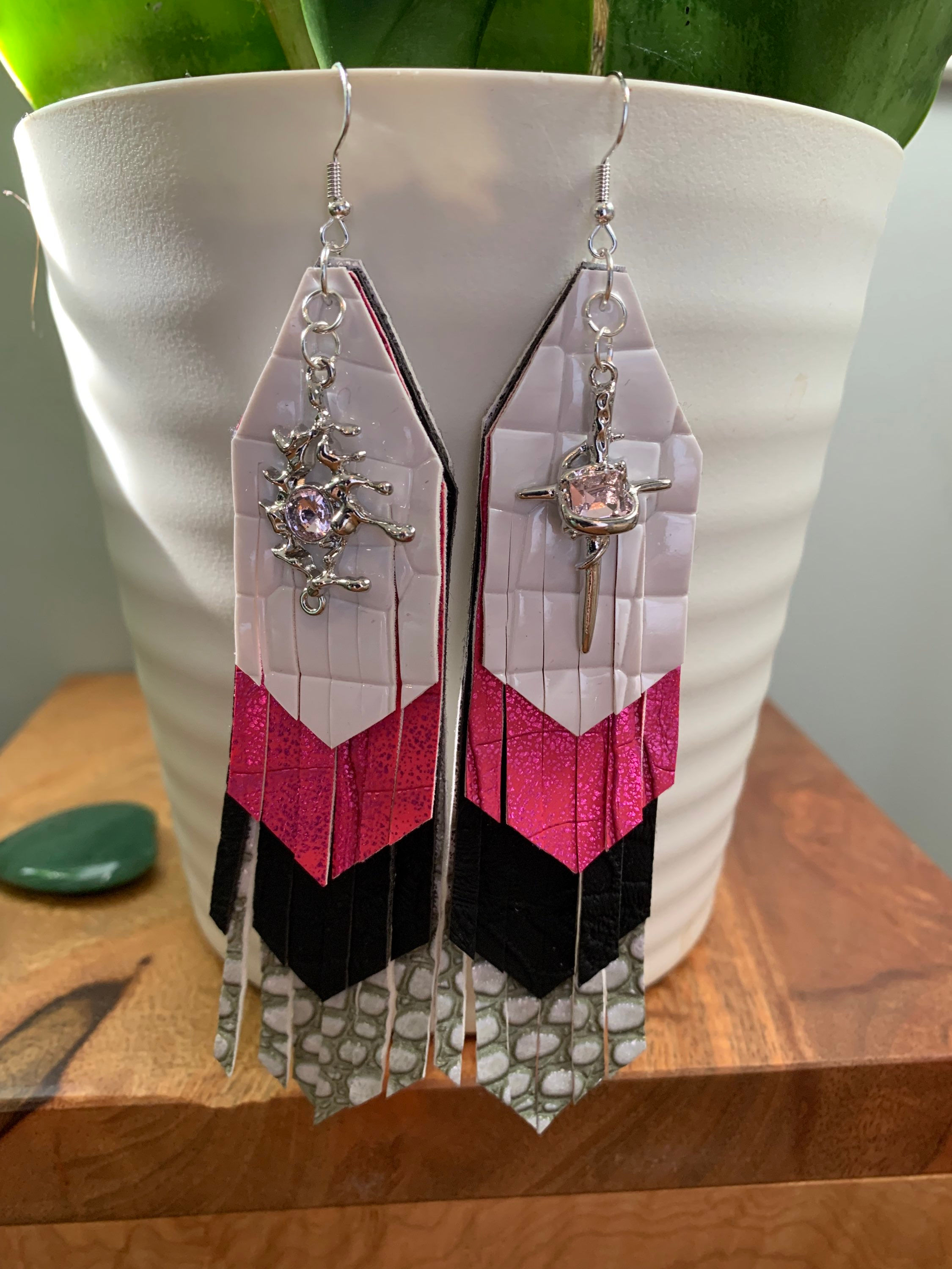 Medium fringe earrings 