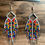 Thumbnail: Small beaded fringe earrings 