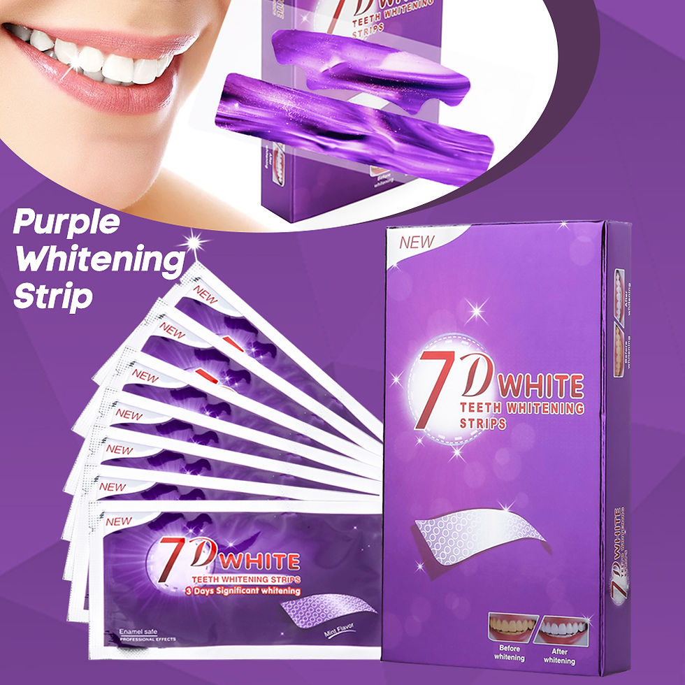 Miniatura: 👉 Fita Clareadora Dental Roxa com Correção de Cor Imediata – Sorriso Mais Branc