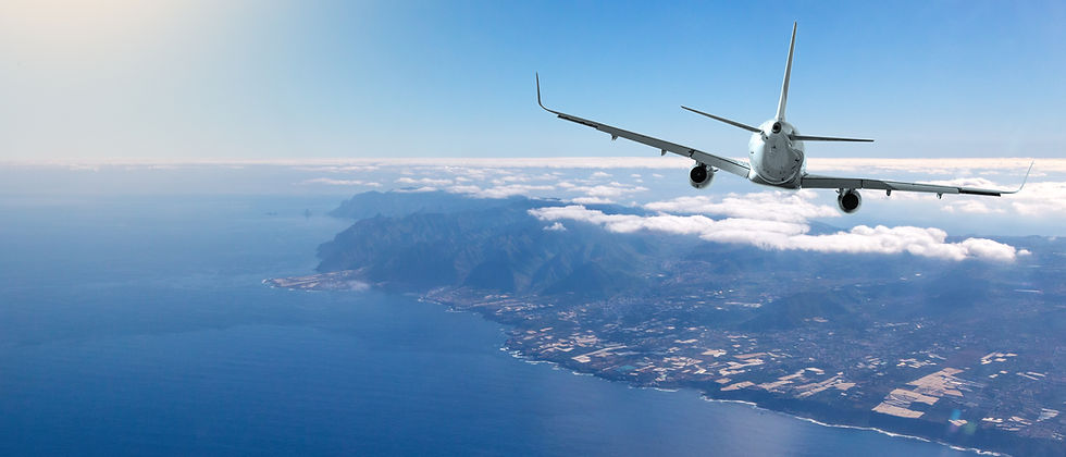 Plane over the horizon