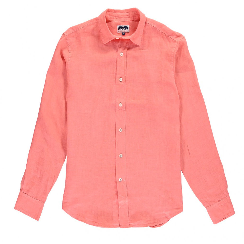 Coral_Red_Linen_Shirt_Front