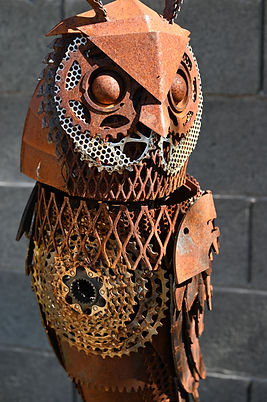 Custom Wildlife Sculpture of an Owl