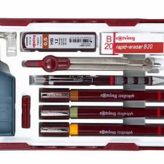 rOtring Isograph Technical Drawing Pen Set 