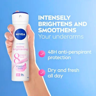 Nivea Women Anti-Perspirant Deodorant Spray Whitening Quick Dry 48H Protection