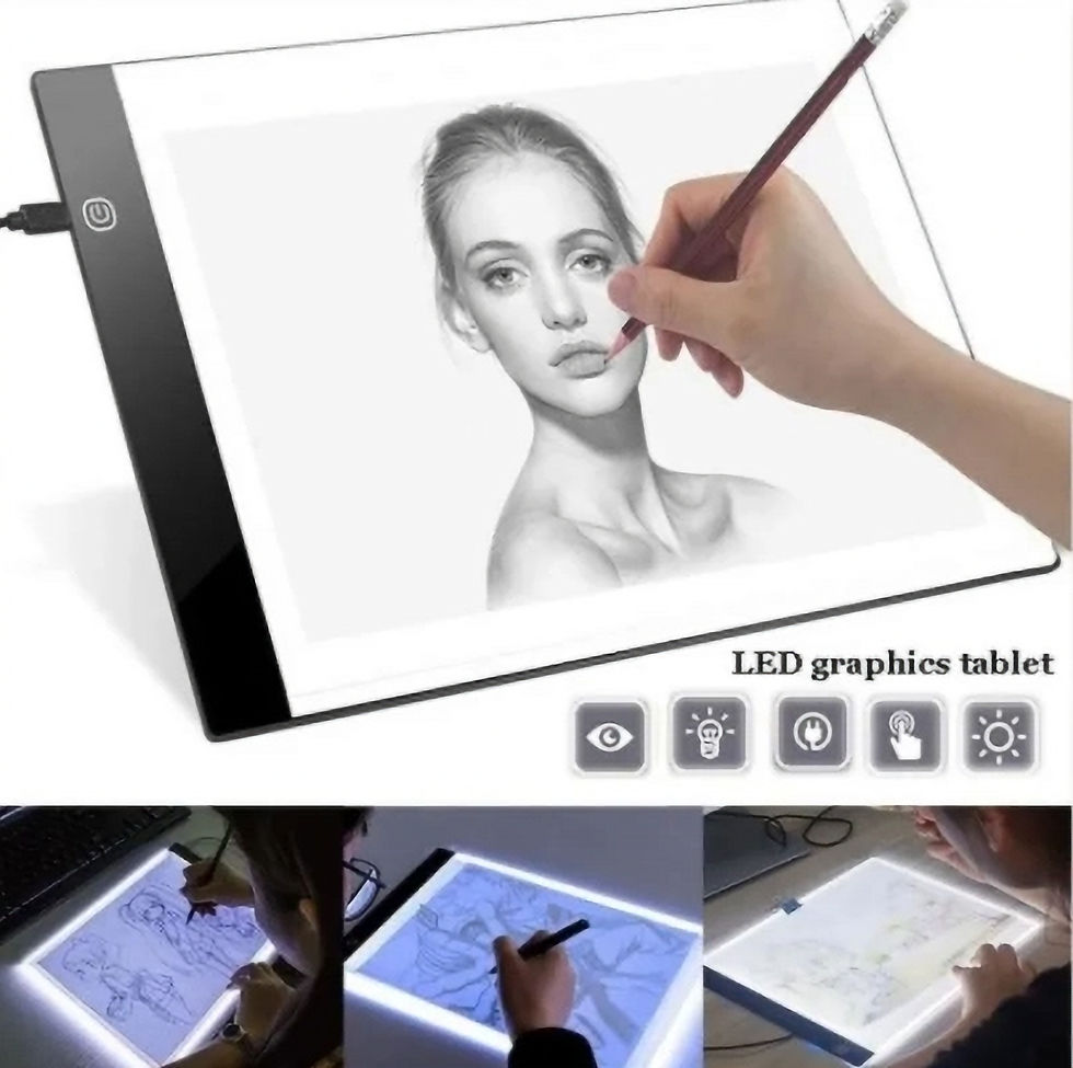 A4 LED Artist Thin Art Stencil Drawing Board Light Box Tracing Table Pad Board