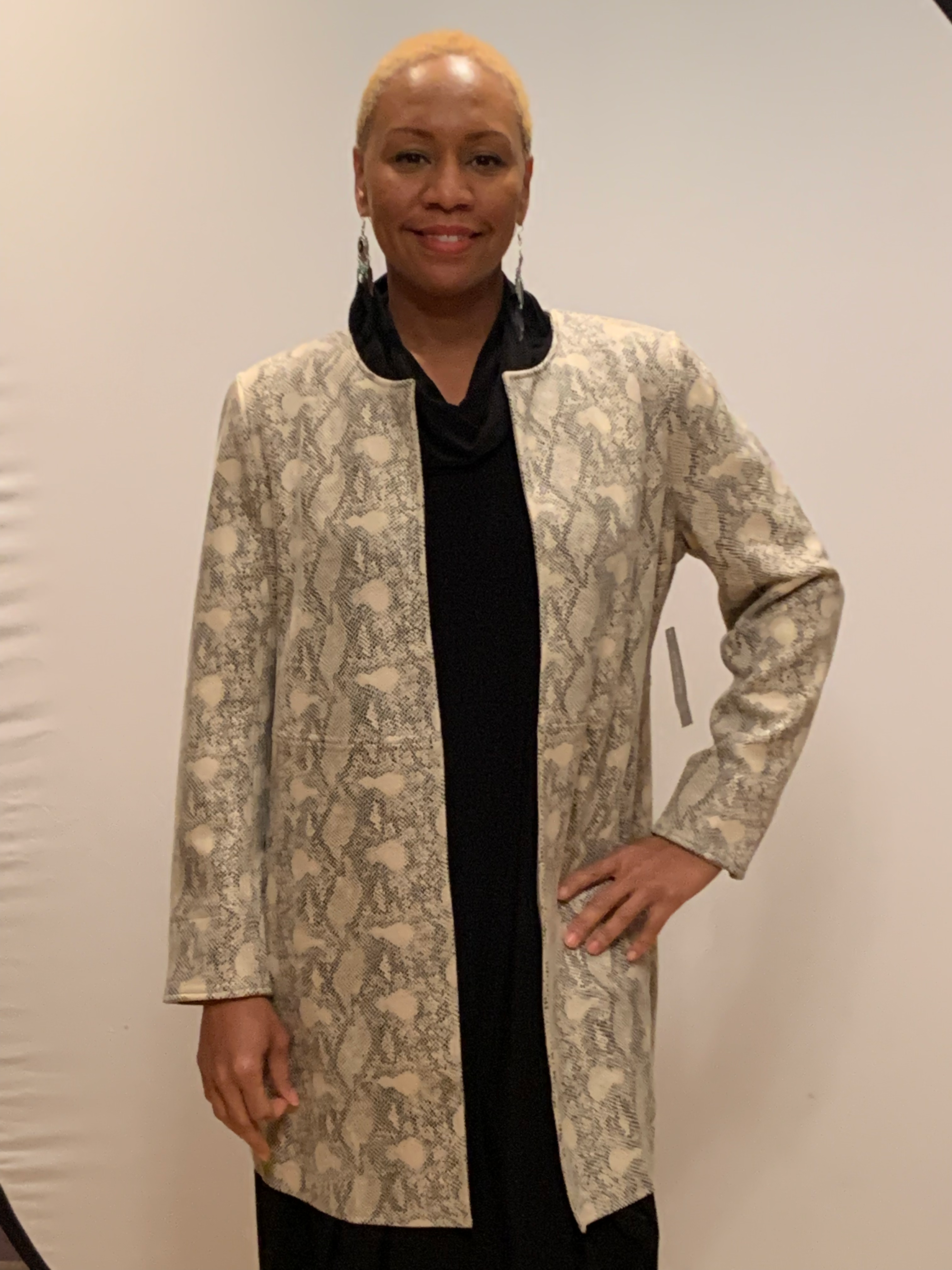 New Chico's Faux Suede Jacket