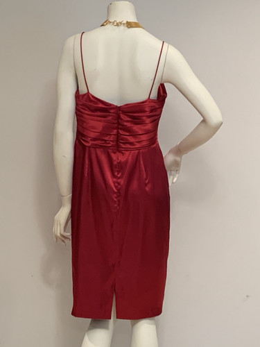 eliza j burgundy dress CD Thalia Off Shoulder Satin Burgundy Gown