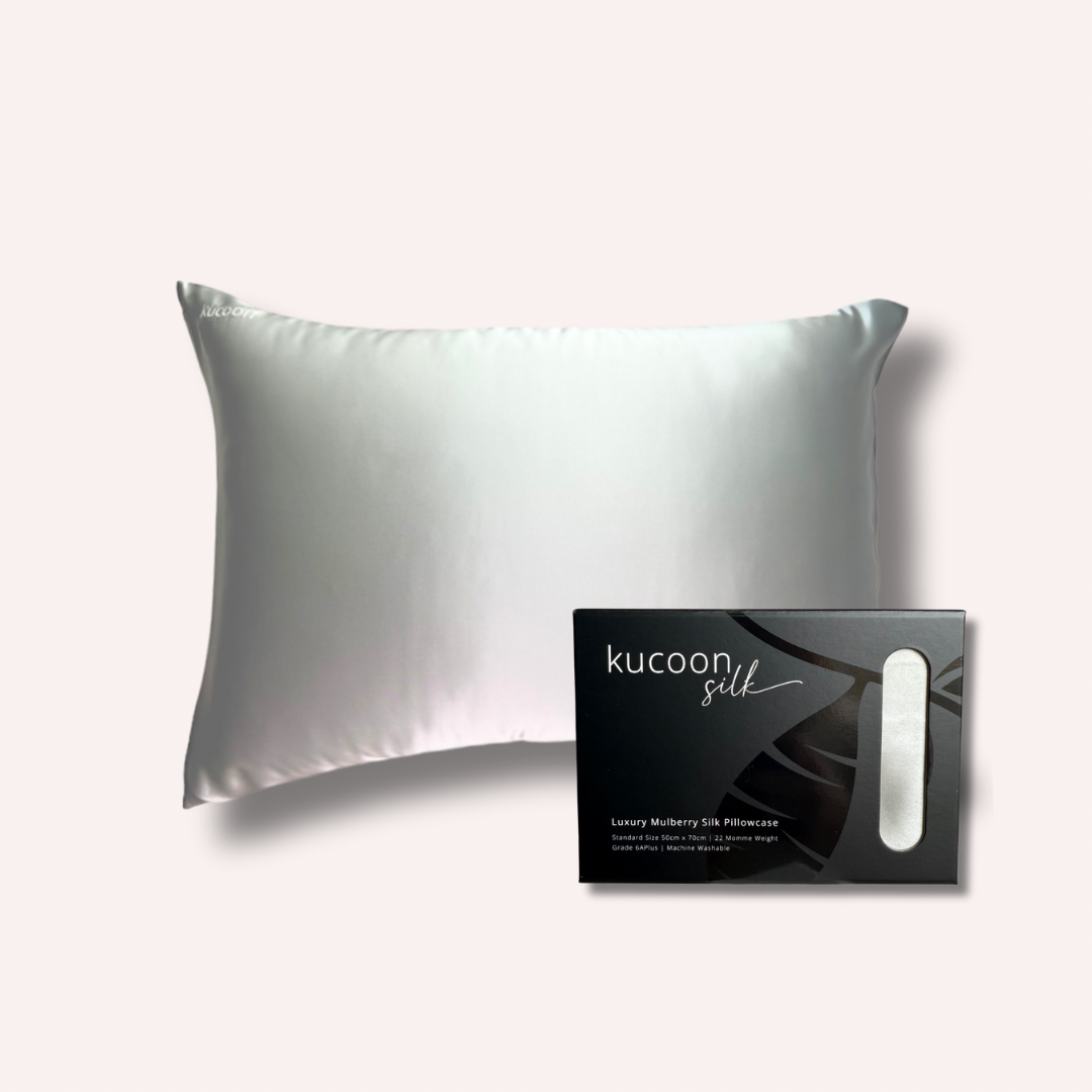 15% OFF - SILVER PEARL 100% MULBERRY SILK PILLOWCASE