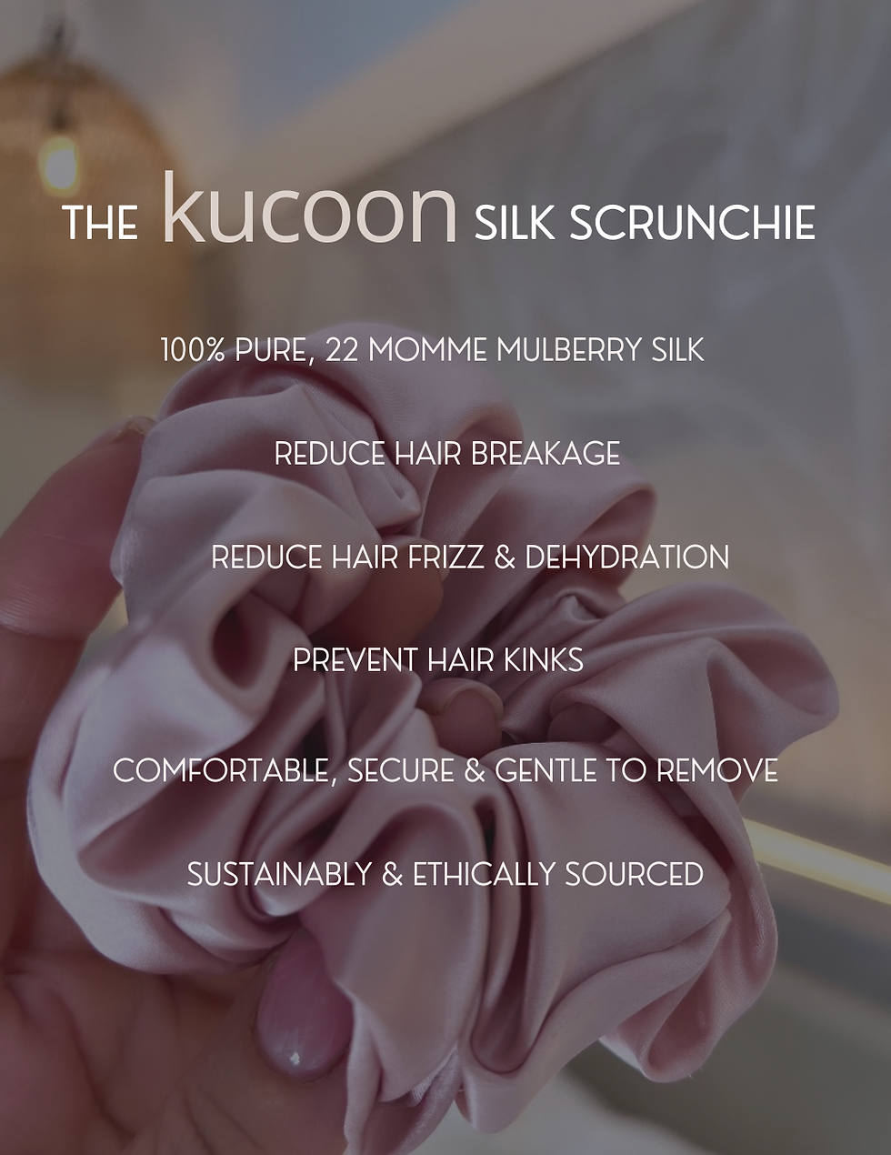 Thumbnail: DUO RIBBON SILK SCRUNCHIE SET