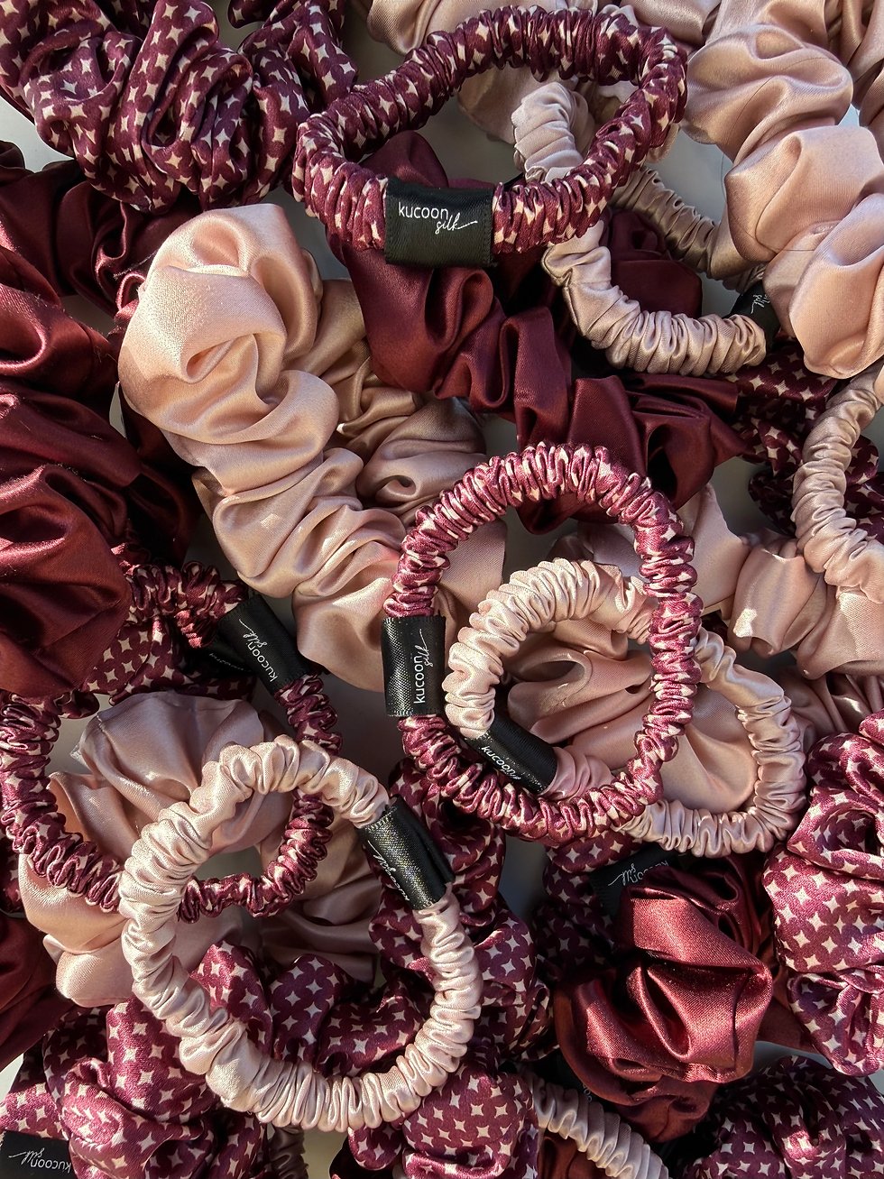 Thumbnail: BEAU DUO SILK SCRUNCHIE SET