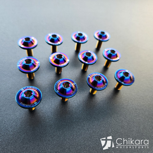 Chikara Titanium Fender Screws for NA NB Miata MX-5 (12 pack