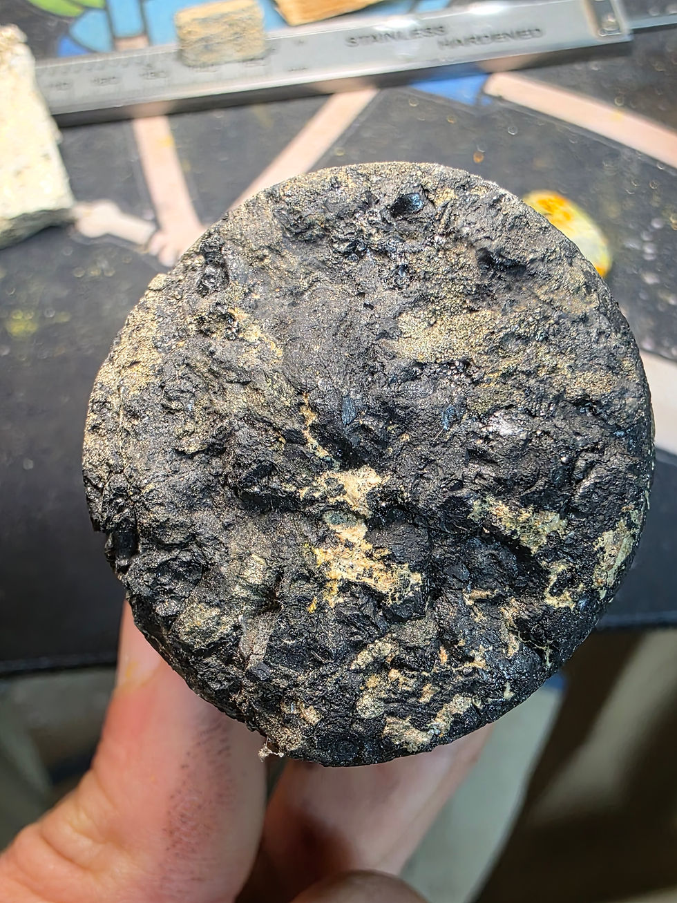 Thumbnail: +700k Uraninite Core with Zincian Pyrite from Colorado