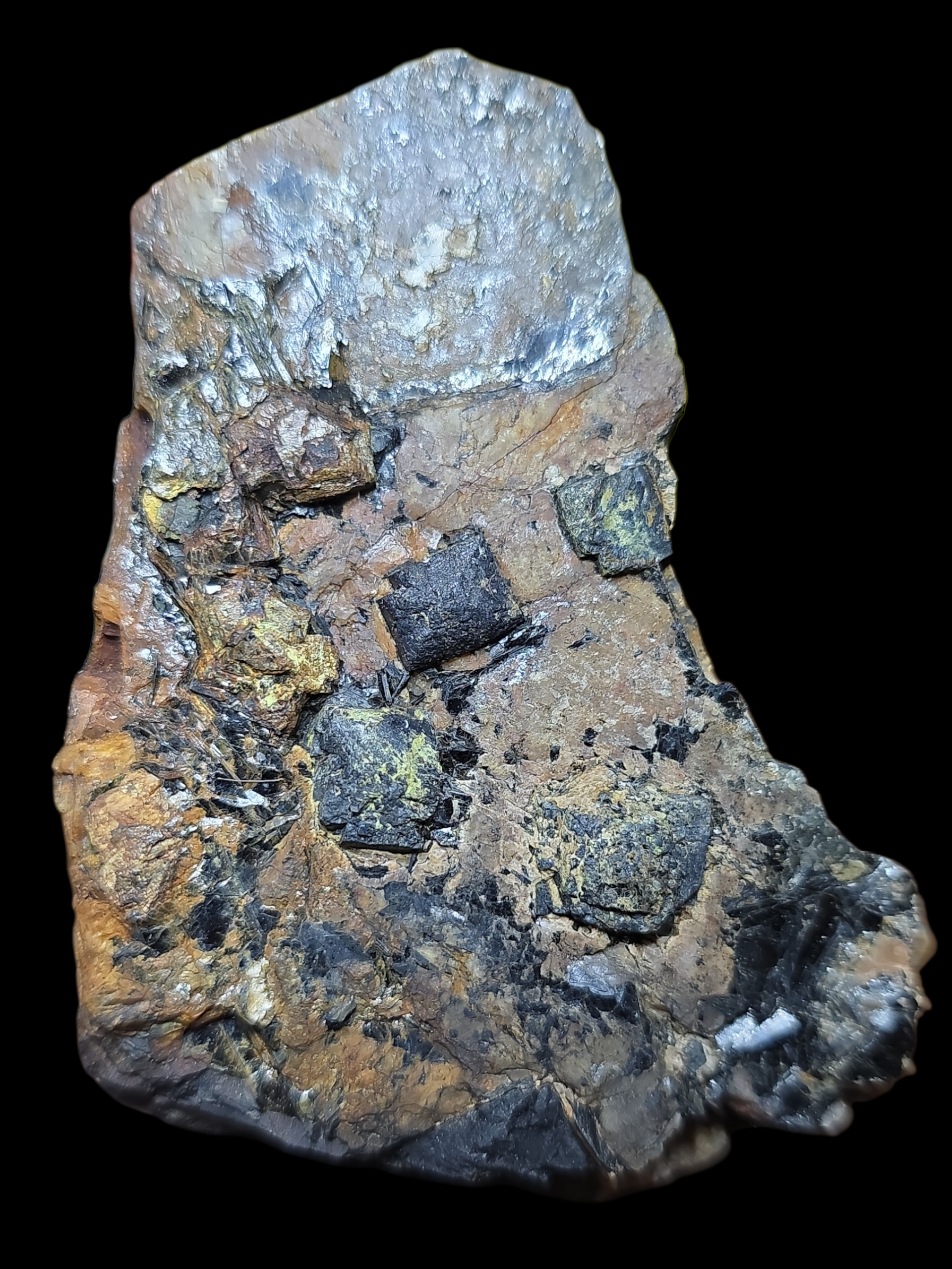 Multitude of Uraninite Crystals in Matrix from Agder, Norway