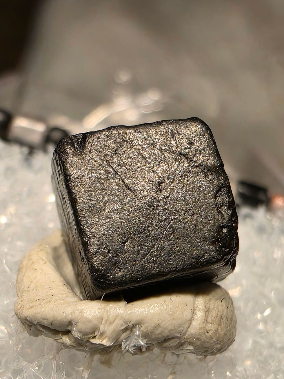 Thumbnail: Cubic Thorianite Crystal from Betroka, Madagascar 90k