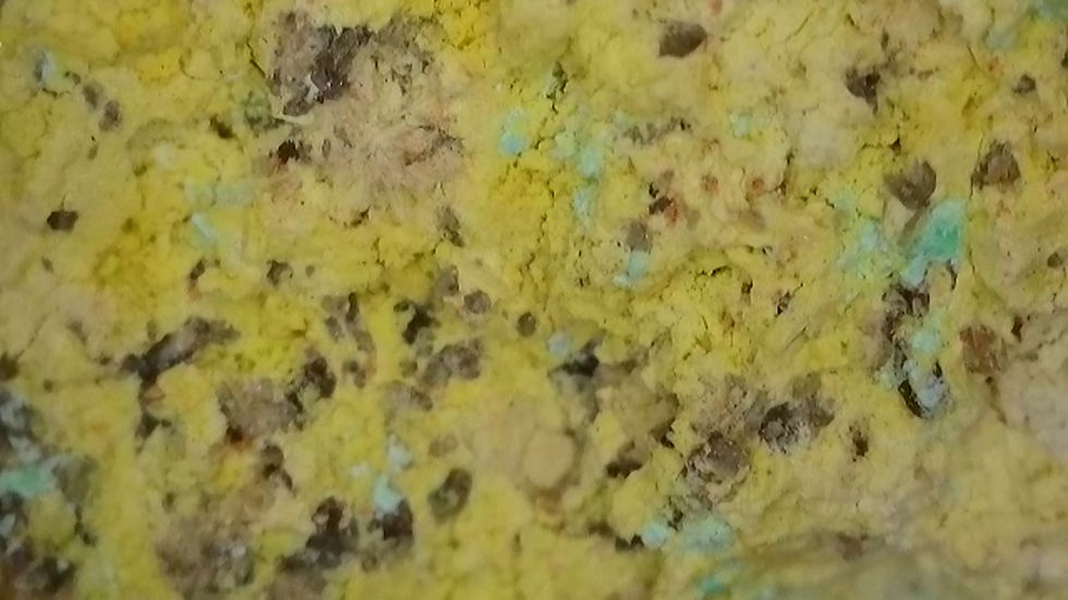 Thumbnail: Torbernite and Secondaries from Mēdvēdin, Czechia 100,000 cpm