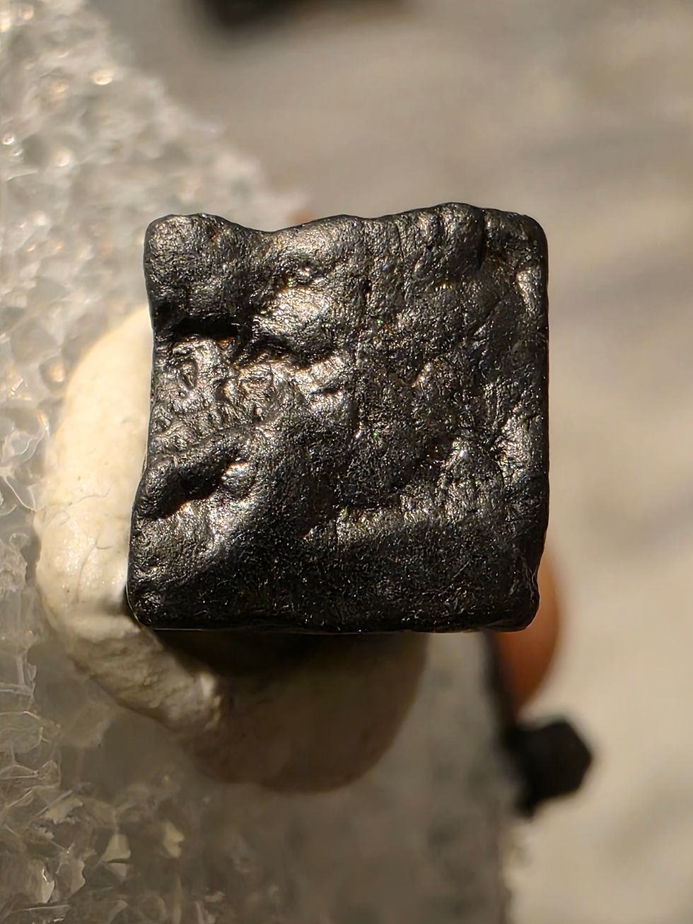 Thumbnail: Cubic Thorianite Crystal from Betroka, Madagascar 90k