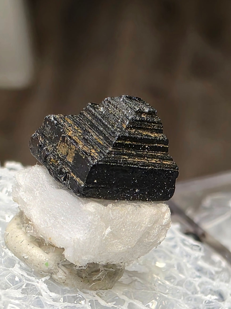 Thumbnail: Very Unique Ziggurat Style Thorianite Crystal from Amboasary Sud, Madagascar