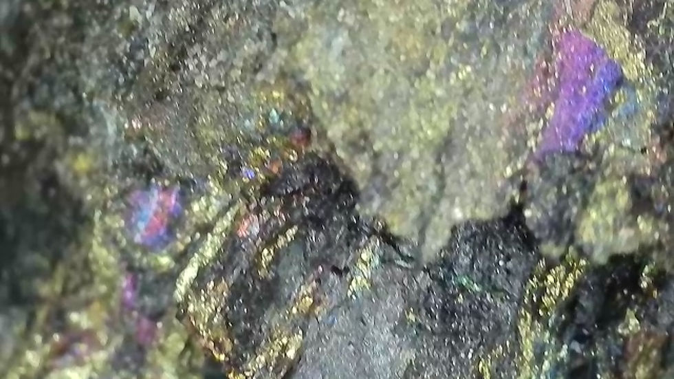 Thumbnail: Andersonite, Natrozippeite, "Peacock Ore", Pyrite from UTAH