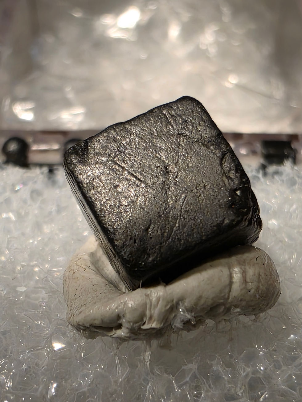 Thumbnail: Cubic Thorianite Crystal from Betroka, Madagascar 90k