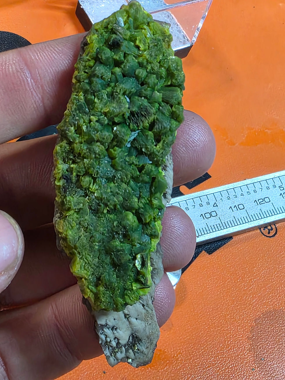 Thumbnail: Premium Dark Green Autunite on Granite