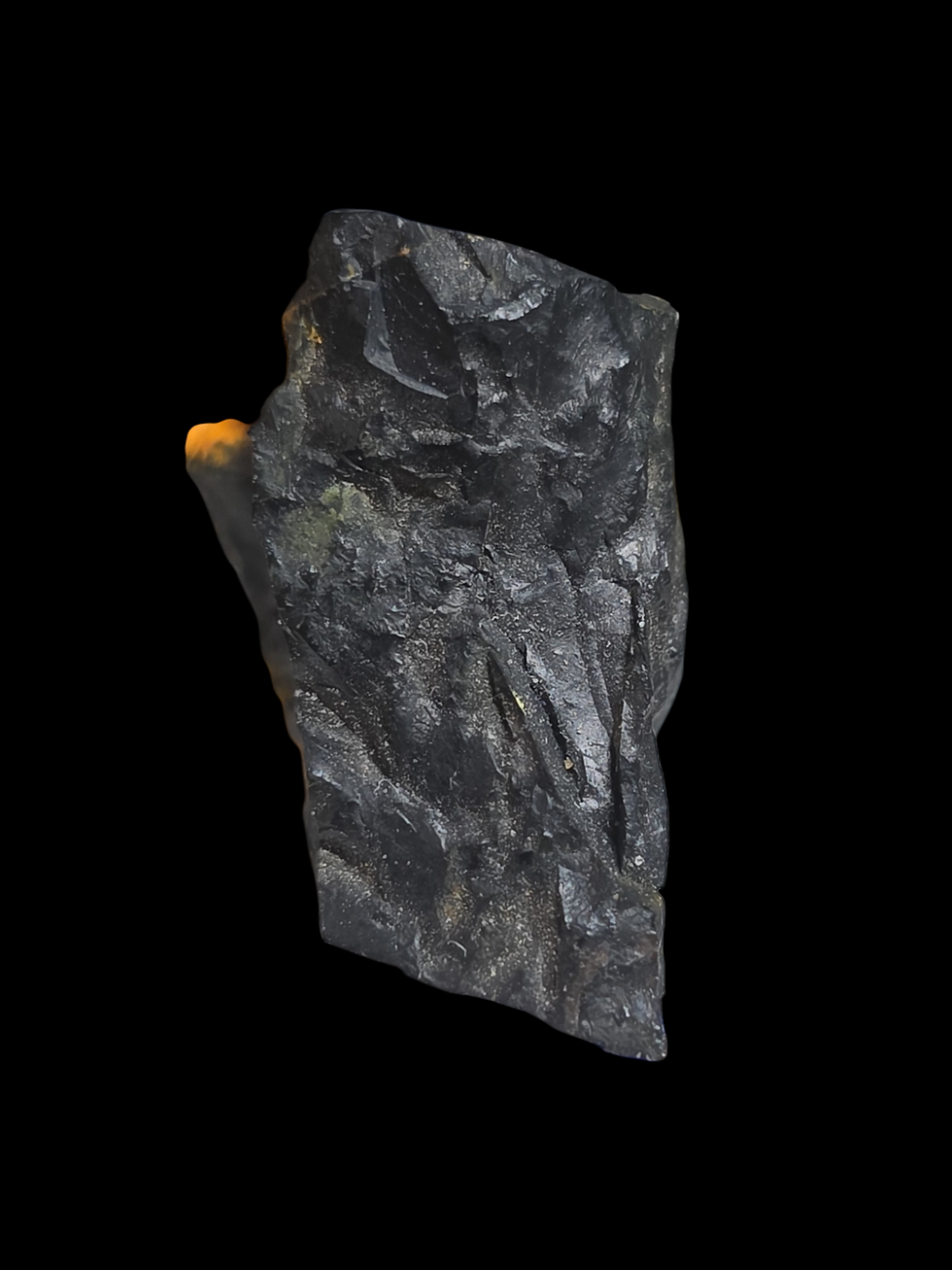 Thumbnail: 450k High Grade Uraninite with Vibrant Orange Gummite, Shinkolobwe Mine, Africa