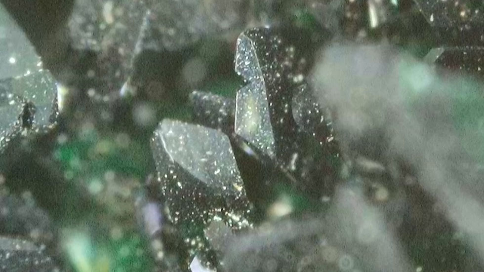 Thumbnail: 500,000 cpm Large Vandenbrandeite, Cuprosklodowskite, Kasolite from Musonoi Mine