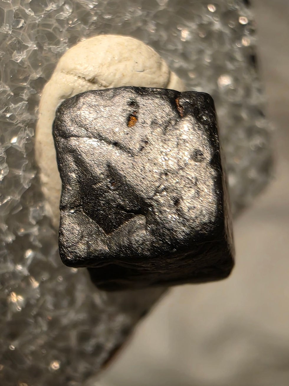 Thumbnail: Cubic Thorianite Crystal from Betroka, Madagascar 90k