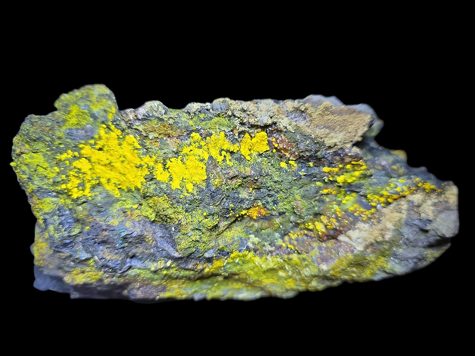 Thumbnail: 🔥+1MCPM World-Class Museum Specimen of Solid Uraninite, Uranopilite, Schoepite